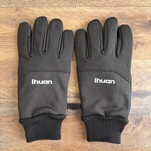 ihuan Sport‎ Gloves Winter Fleece Lined Touchscreen Black Size Large